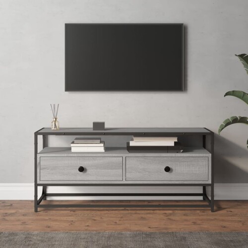 vidaXL TV ormarić siva boja hrasta 100 x 35 x 45 cm konstruirano drvo
