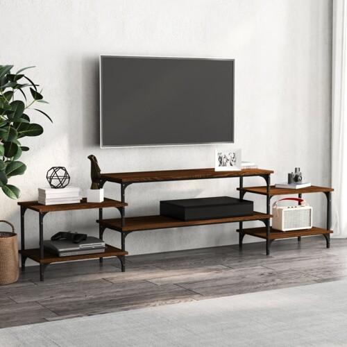 vidaXL TV ormarić boja smeđeg hrasta 197x35x52 cm konstruirano drvo