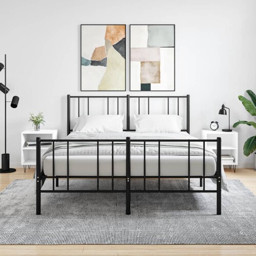vidaXL Noćni ormarići 2 kom bijeli 40 x 30 x 50 cm konstruirano drvo