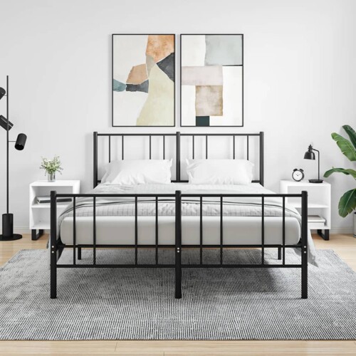 vidaXL Noćni ormarići 2 kom bijeli 40 x 30 x 50 cm konstruirano drvo