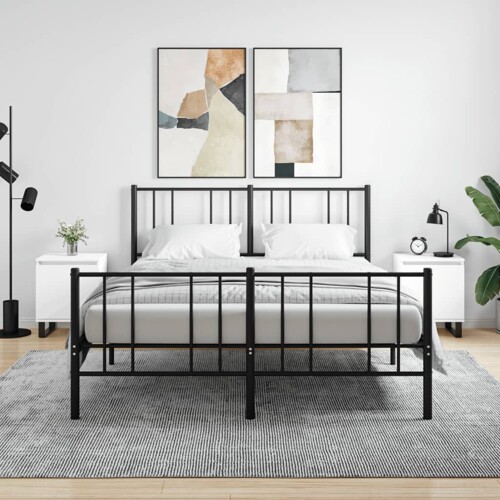vidaXL Noćni ormarići 2 kom bijeli 40 x 30 x 50 cm konstruirano drvo