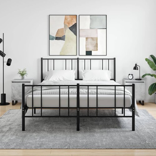 vidaXL Noćni ormarići 2 kom boja betona 40x30x50 cm konstruirano drvo