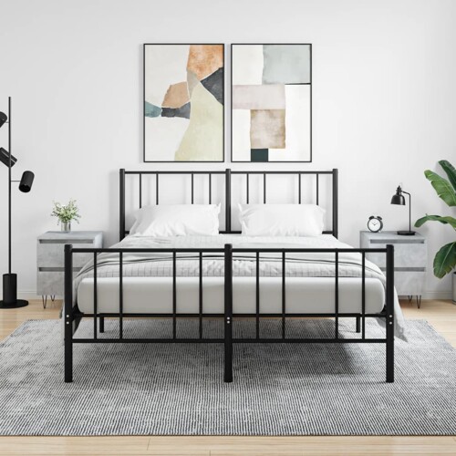vidaXL Noćni ormarići 2 kom boja betona 40x35x50 cm konstruirano drvo