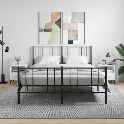 vidaXL Noćni ormarići 2 kom sjajni bijeli 40 x 35 x 47,5 cm drveni