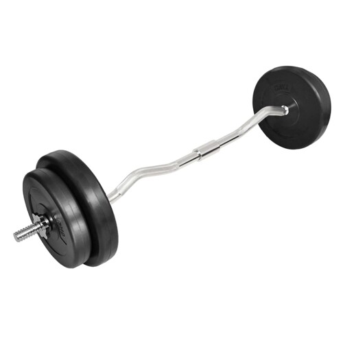 vidaXL Valovita šipka s utezima 30 kg