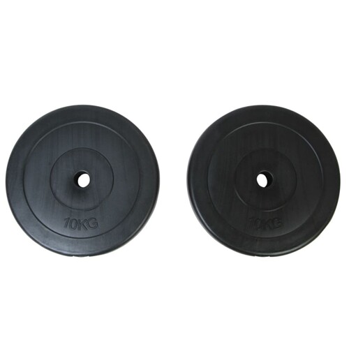vidaXL Utezi 2 x 10 kg