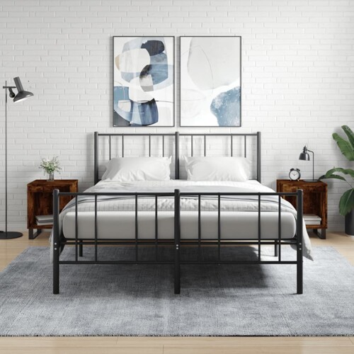 vidaXL Noćni ormarići 2 kom boja hrasta 40x35x50 cm konstruirano drvo