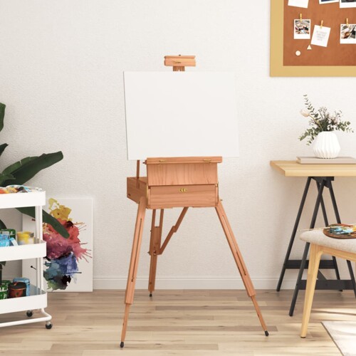 vidaXL Štafelaj 81 x 121 x 173 cm od masivne bukovine