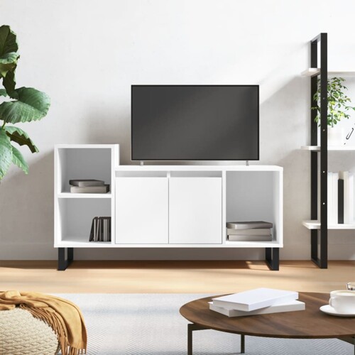 vidaXL TV ormarić sjajni bijeli 100 x 35 x 55 cm od konstruiranog drva