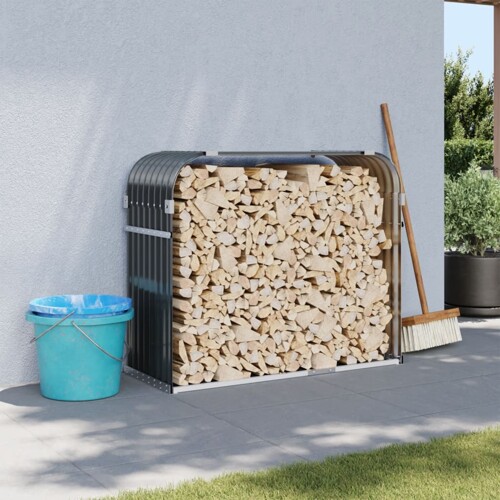 vidaXL Držač za cjepanice antracit 120x45x100 cm pocinčani čelik