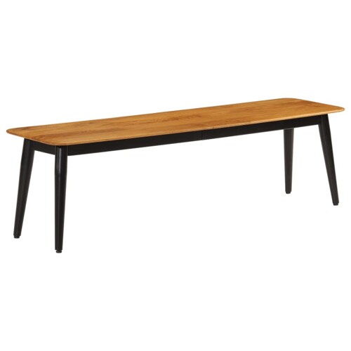 vidaXL Klupa 160 x 40 x 45 cm od masivnog drva manga i željeza