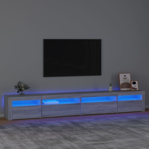 vidaXL TV ormarić s LED svjetlima boja hrasta sonome 270x35x40 cm