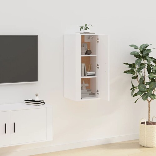 vidaXL Zidni TV ormarić bijeli 40x34,5x80 cm