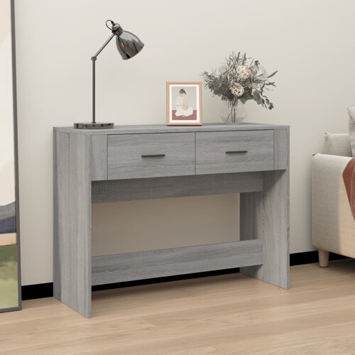 vidaXL Konzolni stol boja hrasta sonome 100x39x75 cm konstruirano drvo
