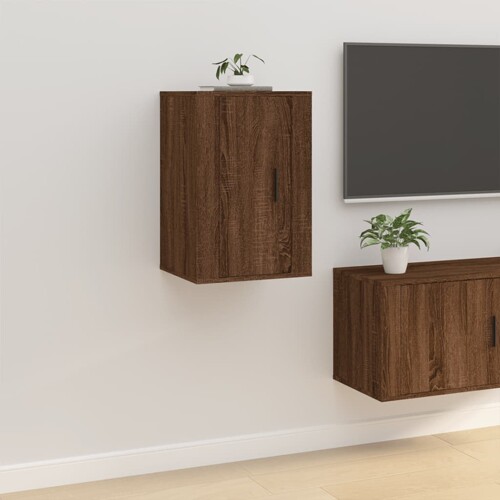 vidaXL Zidni TV ormarić Smeđi hrast 40x34,5x60 cm