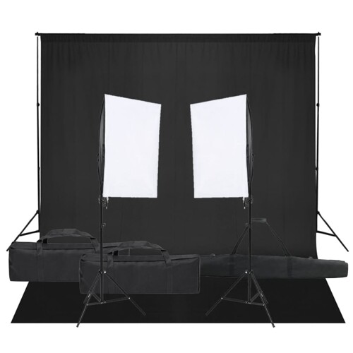 vidaXL Oprema za fotografski studio sa setom svjetala i pozadinom