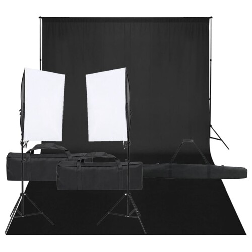 vidaXL Oprema za fotografski studio sa setom svjetala i pozadinom