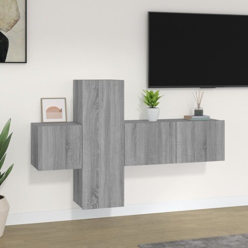 vidaXL 3-dijelni set TV ormarića boja hrasta sonome konstruirano drvo