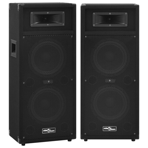 vidaXL Profesionalni pasivni HiFi zvučnici 2 kom 1000 W crni