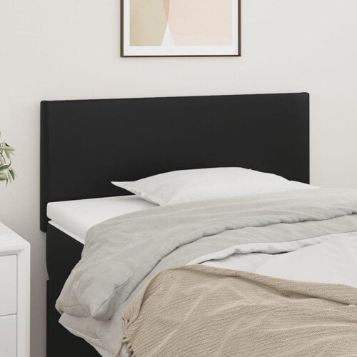 vidaXL Uzglavlje crno 90x5x78/88 cm od umjetne kože