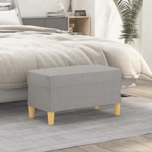 vidaXL Klupa svjetlosiva 70 x 35 x 41 cm od tkanine
