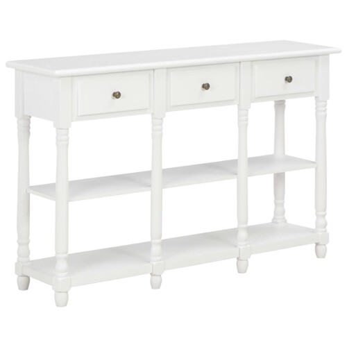 vidaXL Konzolni stol bijeli 110 x 30 x 76 cm od konstruiranog drva