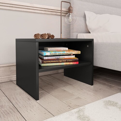 vidaXL Noćni ormarić crni 40 x 30 x 30 cm od konstruiranog drva