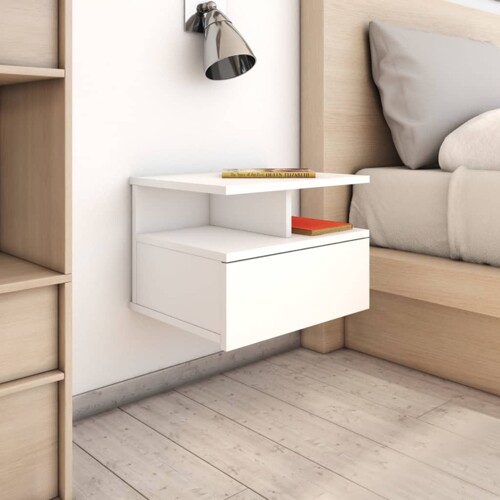 vidaXL Viseći noćni ormarići 2 kom bijeli 40x31x27cm konstruirano drvo