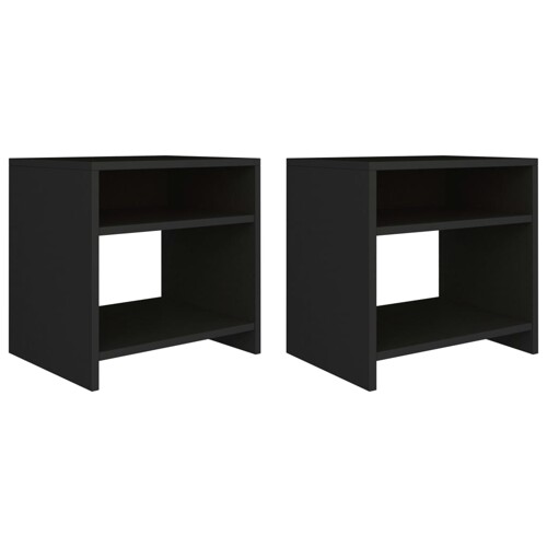 vidaXL Noćni ormarići 2 kom crni 40 x 30 x 40 cm od konstruiranog drva