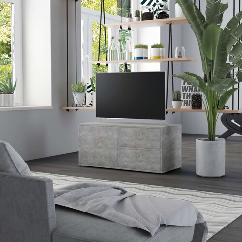 vidaXL TV ormarić siva boja betona 80 x 34 x 36 cm konstruirano drvo