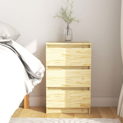 vidaXL Noćni ormarić 40 x 29,5 x 64 cm od masivne borovine