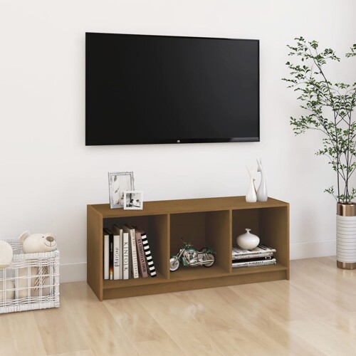 vidaXL TV ormarić smeđa boja meda 104 x 33 x 41 cm od masivne borovine