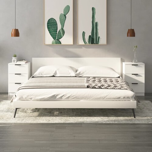 vidaXL Noćni ormarić 2 kom bijeli 40 x 36 x 65 cm