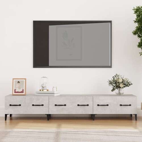 vidaXL TV ormarić boja betona 150x34,5x30 cm konstruiranog drva