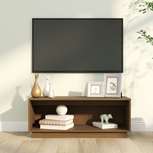 vidaXL TV ormarić boja meda 90 x 35 x 35 cm od masivne borovine