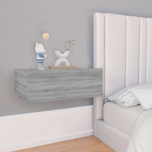 vidaXL Viseći noćni ormarić boja hrasta 40x30x15 cm konstruirano drvo
