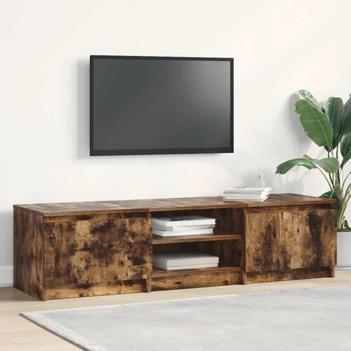 vidaXL TV ormarić dimljeni hrast 140 x 40 x 35,5 cm konstruirano drvo