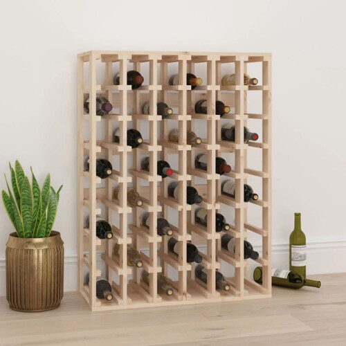 vidaXL Stalak za vino 70 x 33 x 94 m od masivne borovine