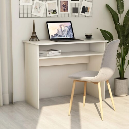 vidaXL Radni stol bijeli 90 x 50 x 74 cm od konstruiranog drva