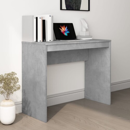 vidaXL Radni stol boja betona 90 x 40 x 72 cm od konstruiranog drva