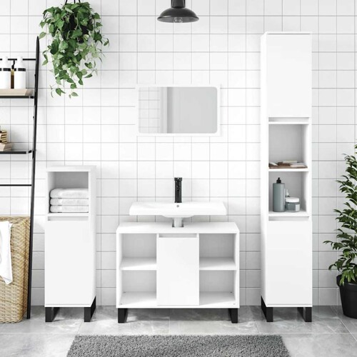 vidaXL Kupaonski ormarić bijeli 80 x 33 x 60 cm od konstruiranog drva