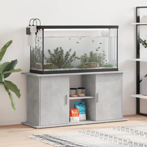 vidaXL Stalak za akvarij boja betona 121x41x58 cm konstruirano drvo