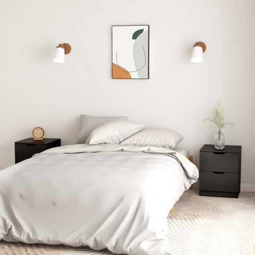 vidaXL Noćni ormarići 2 kom crni 40 x 40 x 50 cm od konstruiranog drva