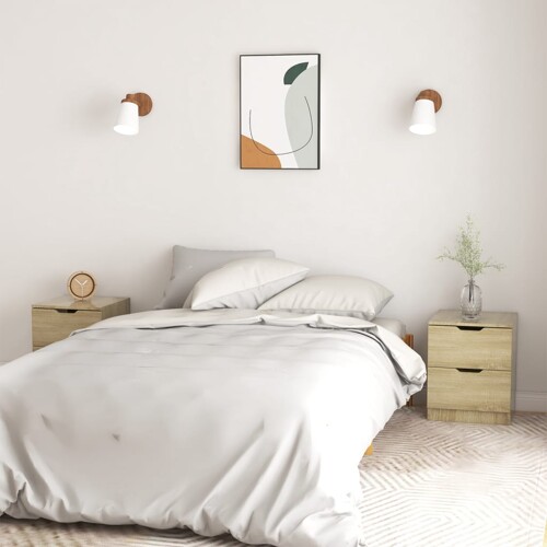 vidaXL Noćni ormarići 2 kom boja hrasta sonome 40 x 40 x 50 cm drveni