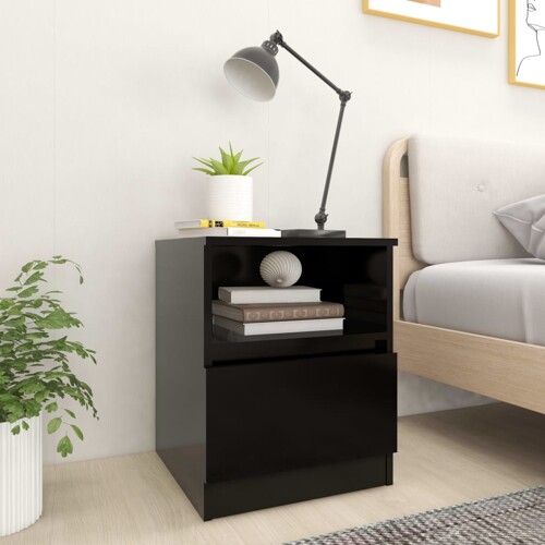 vidaXL Noćni ormarići 2 kom crni 40 x 40 x 50 cm od konstruiranog drva