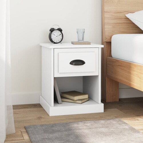 vidaXL Noćni ormarići 2 kom bijeli 39 x 39 x 47,5 cm konstruirano drvo