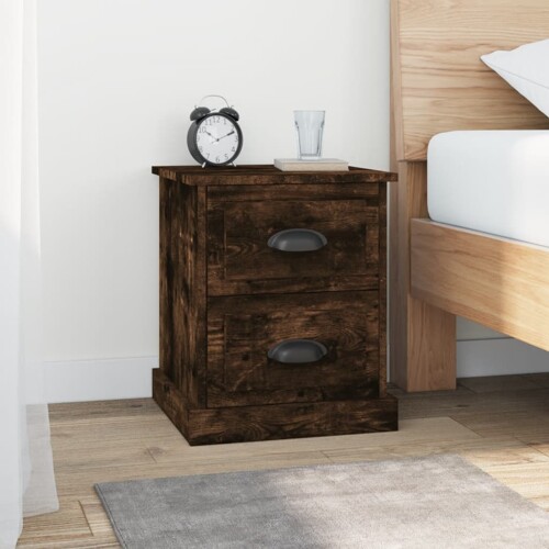 vidaXL Noćni ormarići 2 kom boja hrasta 39x39x47,5cm konstruirano drvo