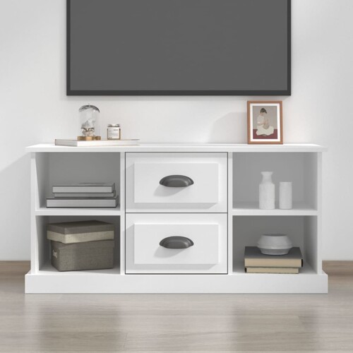 vidaXL TV ormarić bijeli 99,5 x 35,5 x 48 cm od konstruiranog drva
