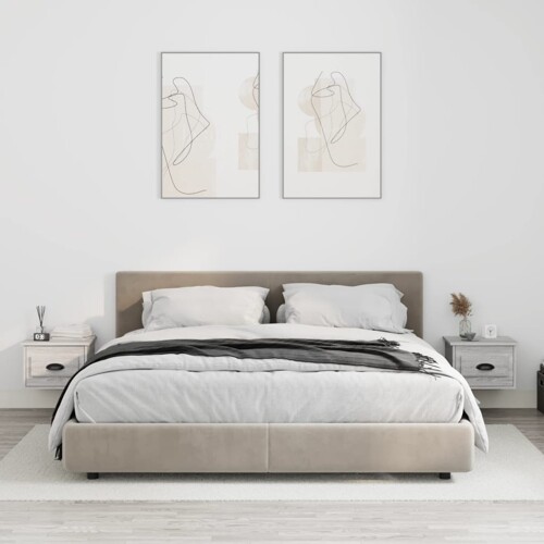 vidaXL Zidni noćni ormarići 2 kom boja hrasta sonome 41,5 x 36 x 28 cm