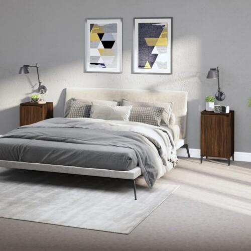 vidaXL Noćni ormarići 2 kom boja hrasta 40x35x70 cm konstruirano drvo